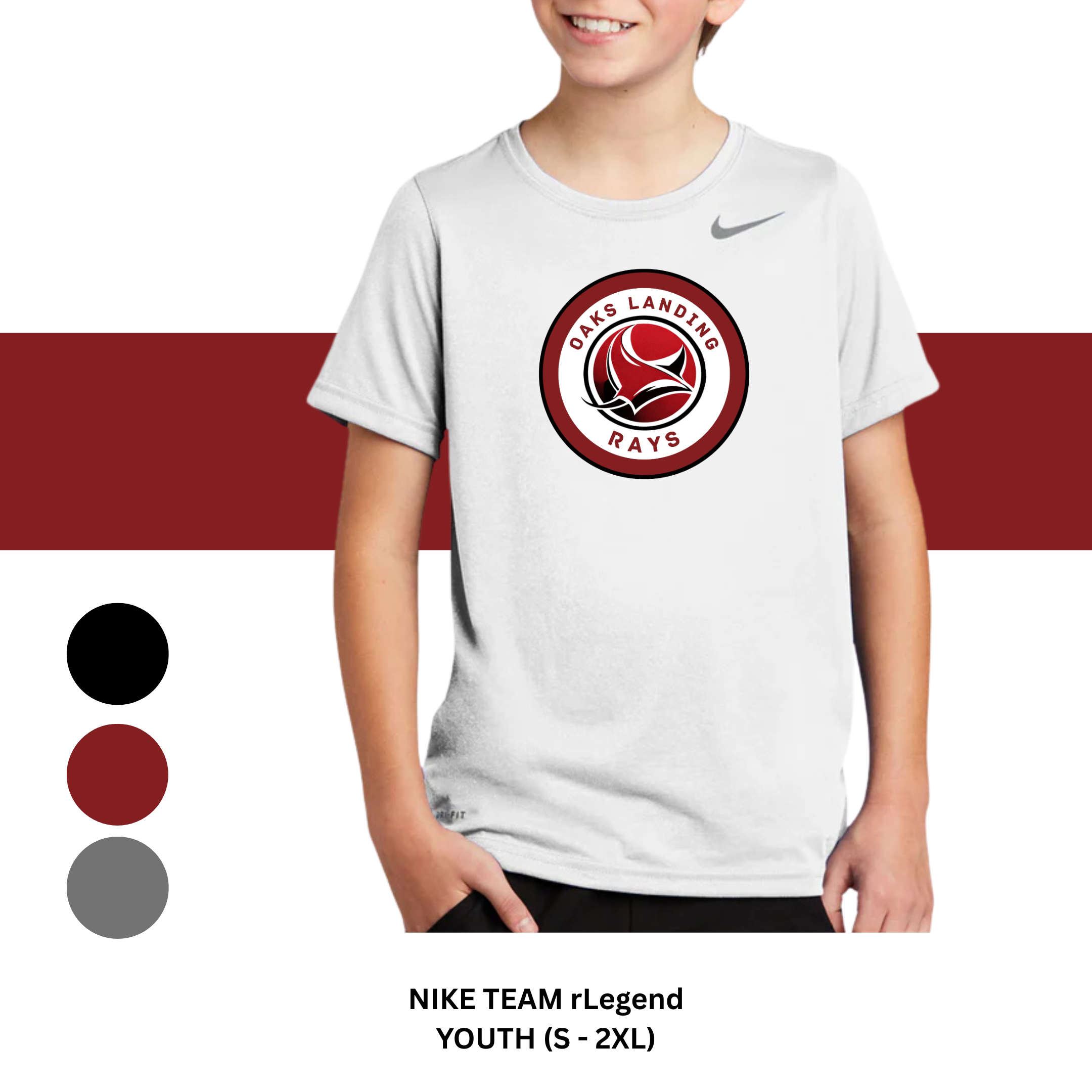 KIDS NIKE TEAM RLEGEND SS  (S-XL)