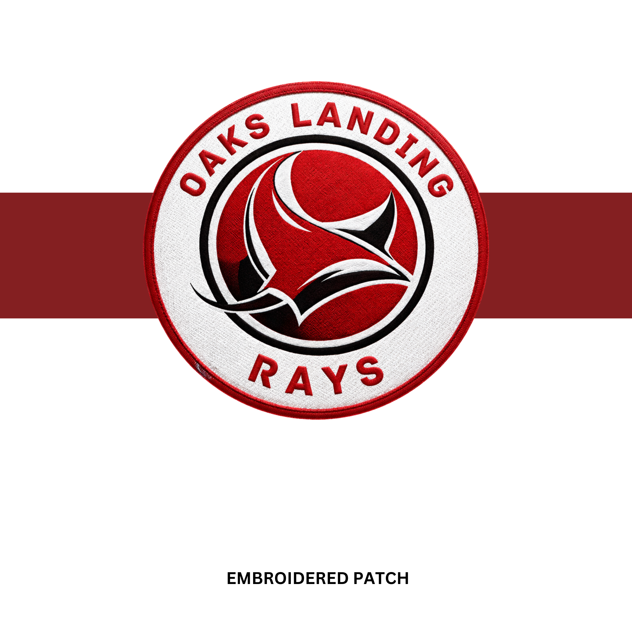 OAKS LANDING RAYS 5" PATCH  (SEW OR IRON ON)