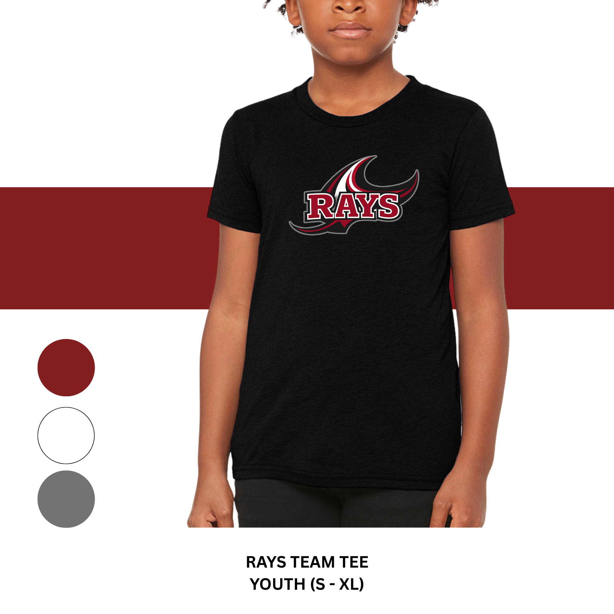KIDS OL RAYS TEAM SHIRT - UNISEX (YS-YXL)