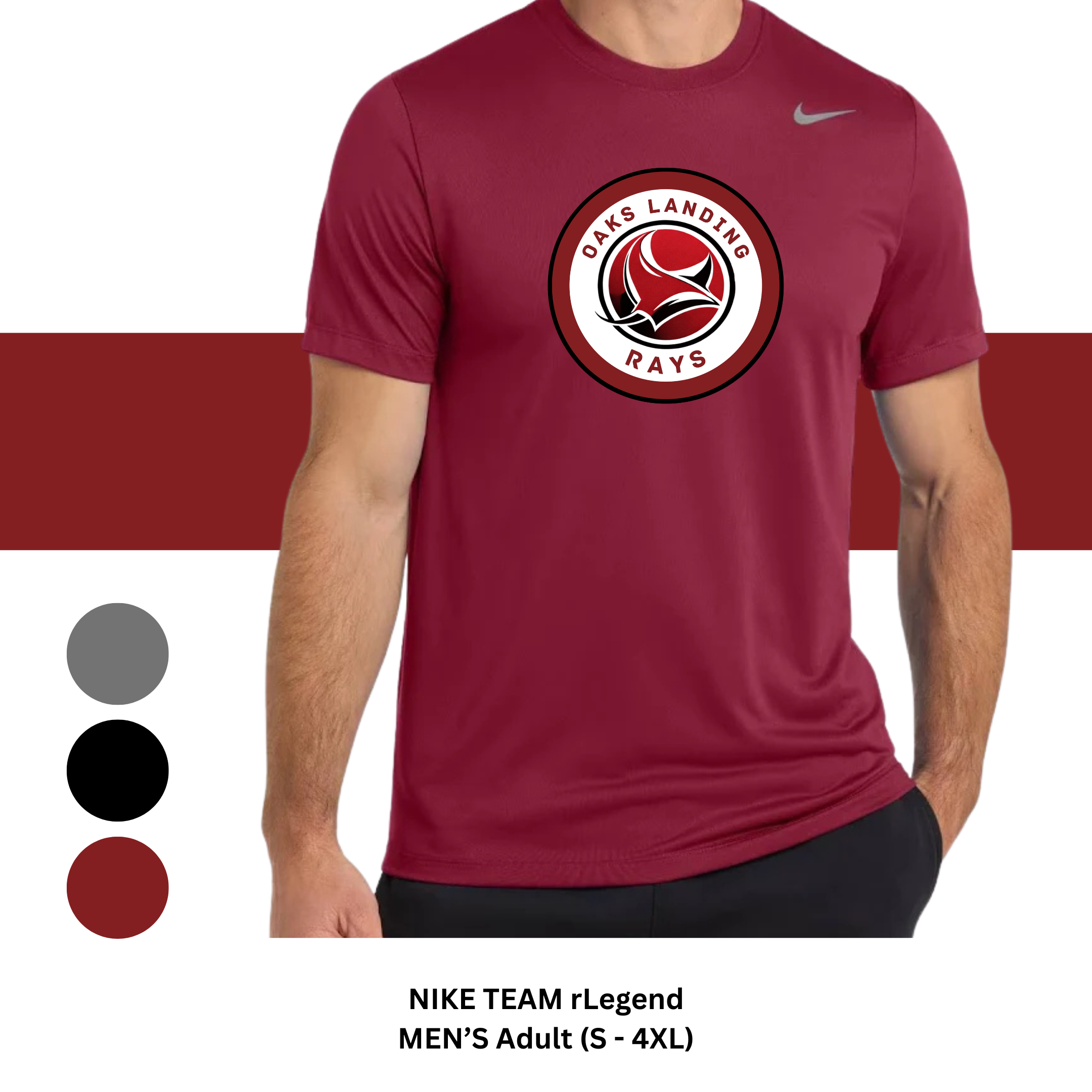 MEN'S - ADULT NIKE TEAM RLEGEND TEE  (S-4XL)