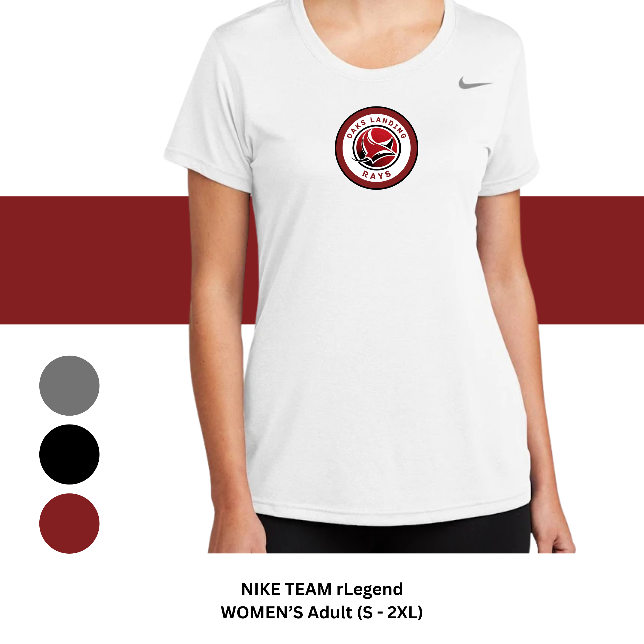 WOMEN'S - ADULT NIKE TEAM RLEGEND TEE  (S-2XL)