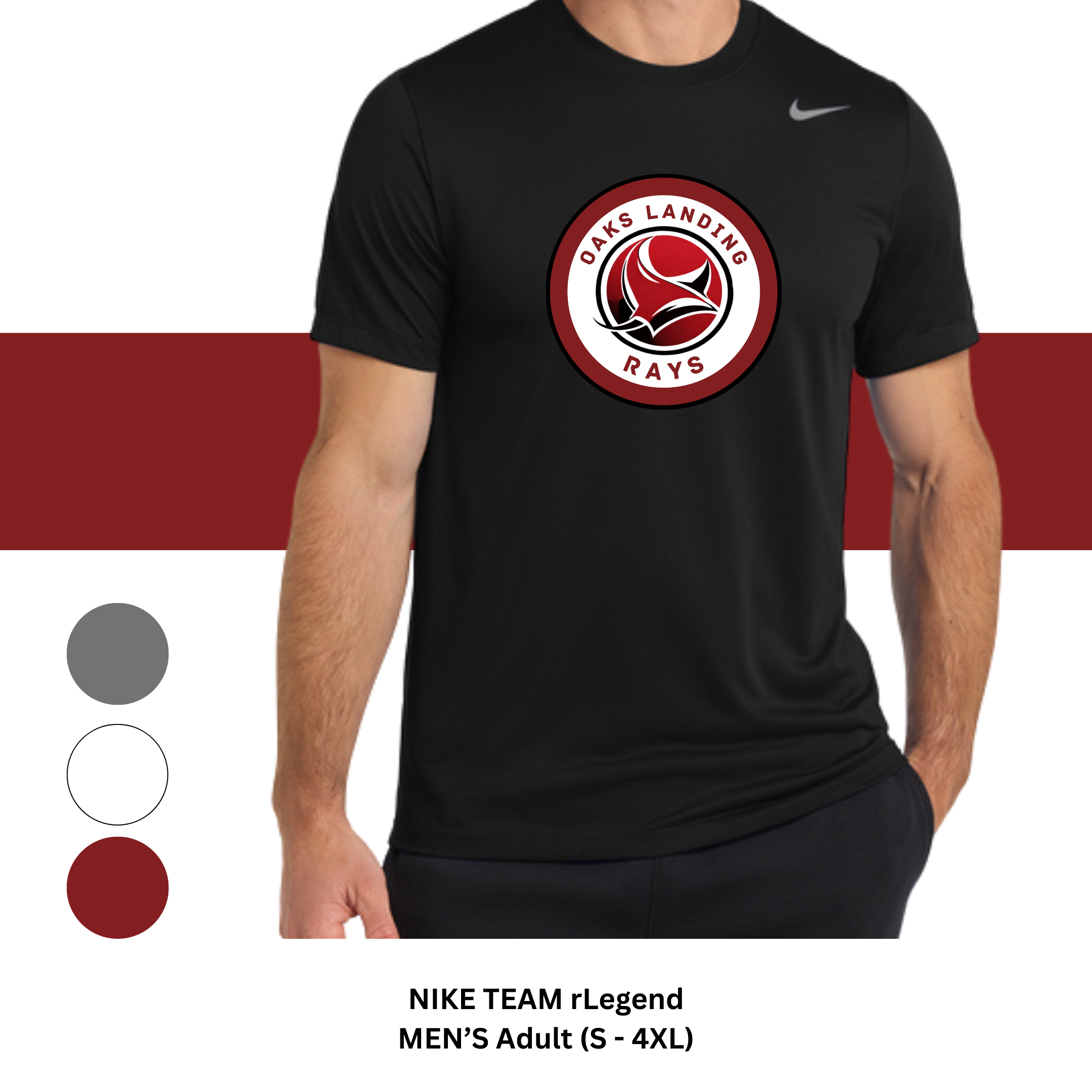 MEN'S - ADULT NIKE TEAM RLEGEND TEE  (S-4XL)