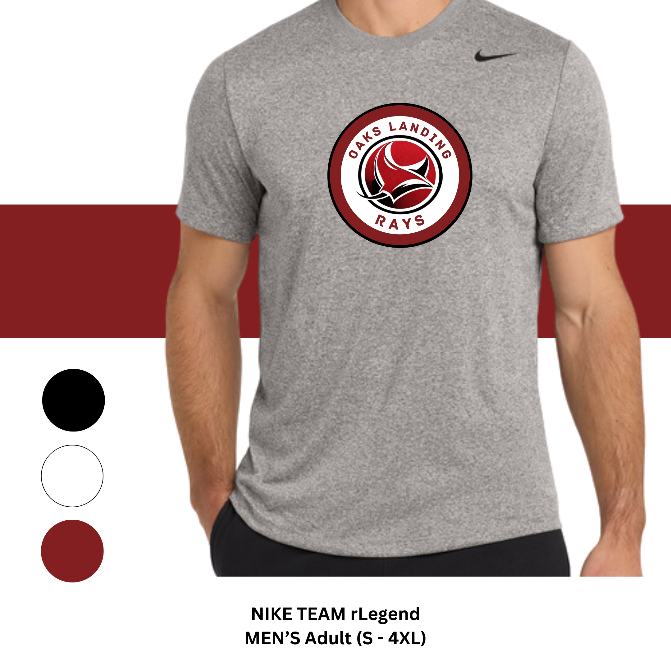 MEN'S - ADULT NIKE TEAM RLEGEND TEE  (S-4XL)