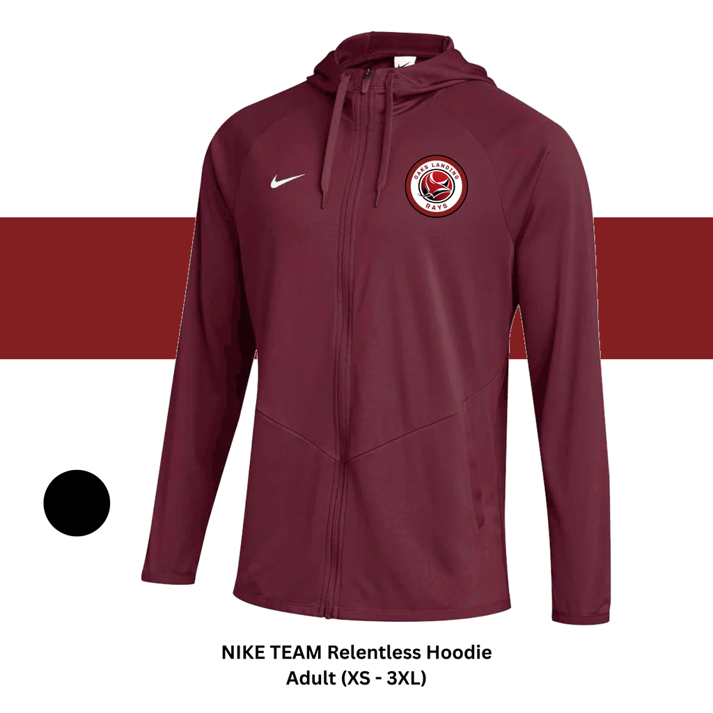 WOMENS - ADULT NIKE TEAM RELENTLESS HOODIE LS (XS-3XL)
