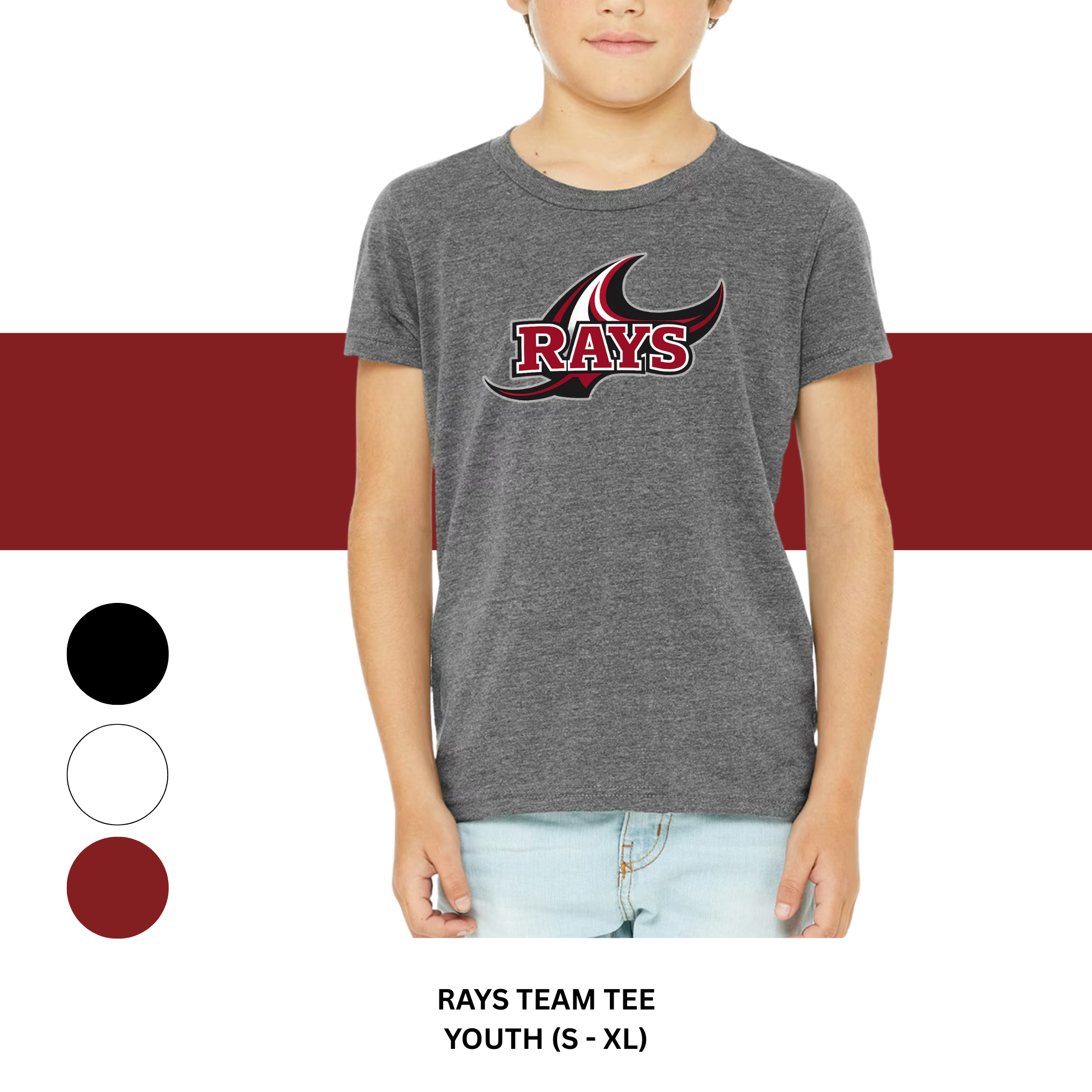 KIDS OL RAYS TEAM SHIRT - UNISEX (YS-YXL)
